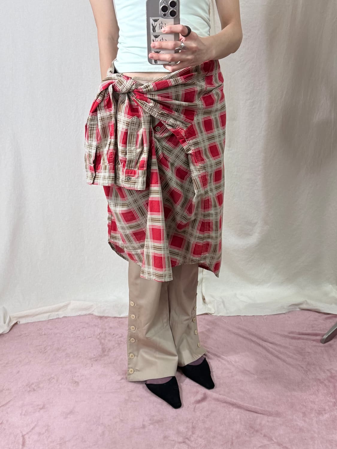 Hysteric Glamour 하프 버튼 셔츠 상품이미지3