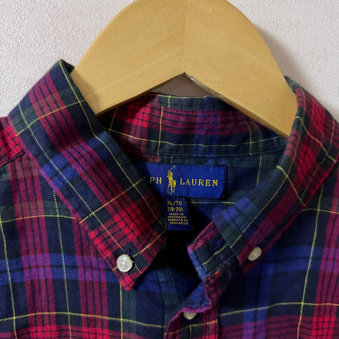 폴로 랄프로렌 크리스마스 패턴 셔츠 보이즈 XL (66-77) 상품이미지4