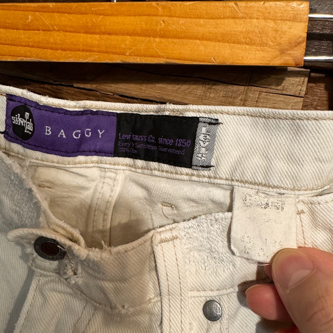 90s usa made levis silvertab denim pants 상품이미지7