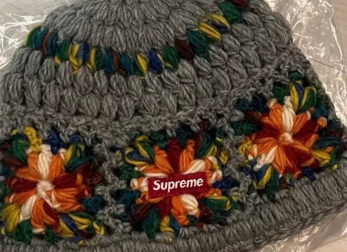 슈프림 크로셰 비니 그레이 상품이미지1