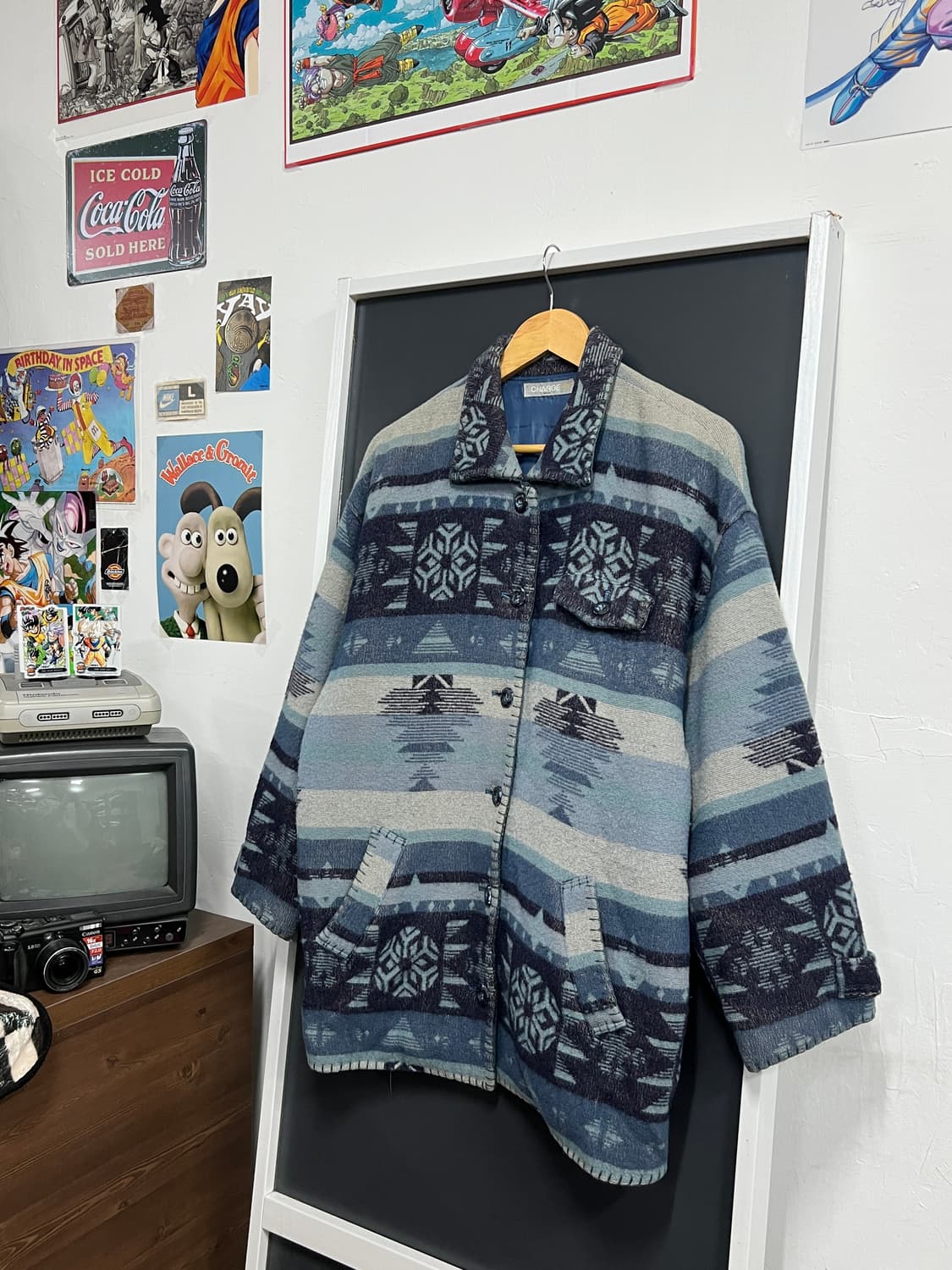 Japan Vintage 재팬 빈티지 기하학 패턴 노르딕 자켓 상품이미지1