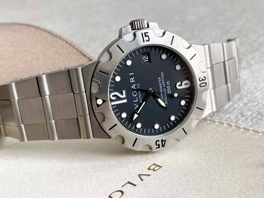 불가리 디아고노 스쿠버 SD38S 오토메틱 38mm 스틸 상품이미지2