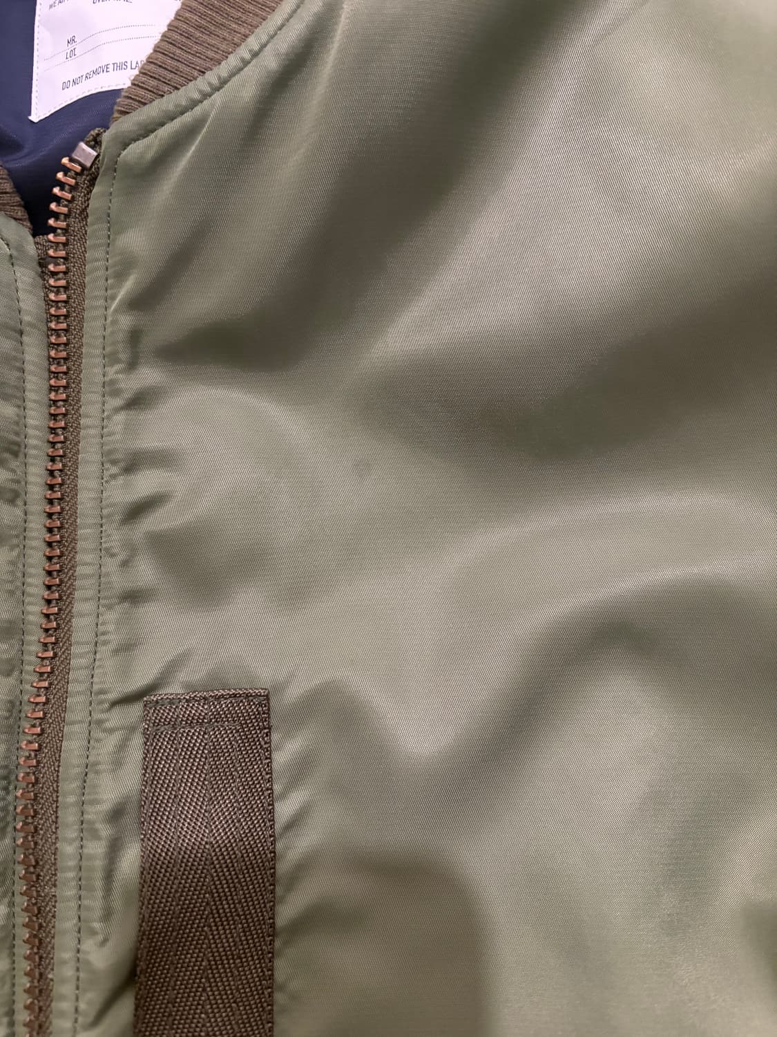 비헤비어 마원(ma-1 ) 올리브/네이비 4사이즈 상품이미지4