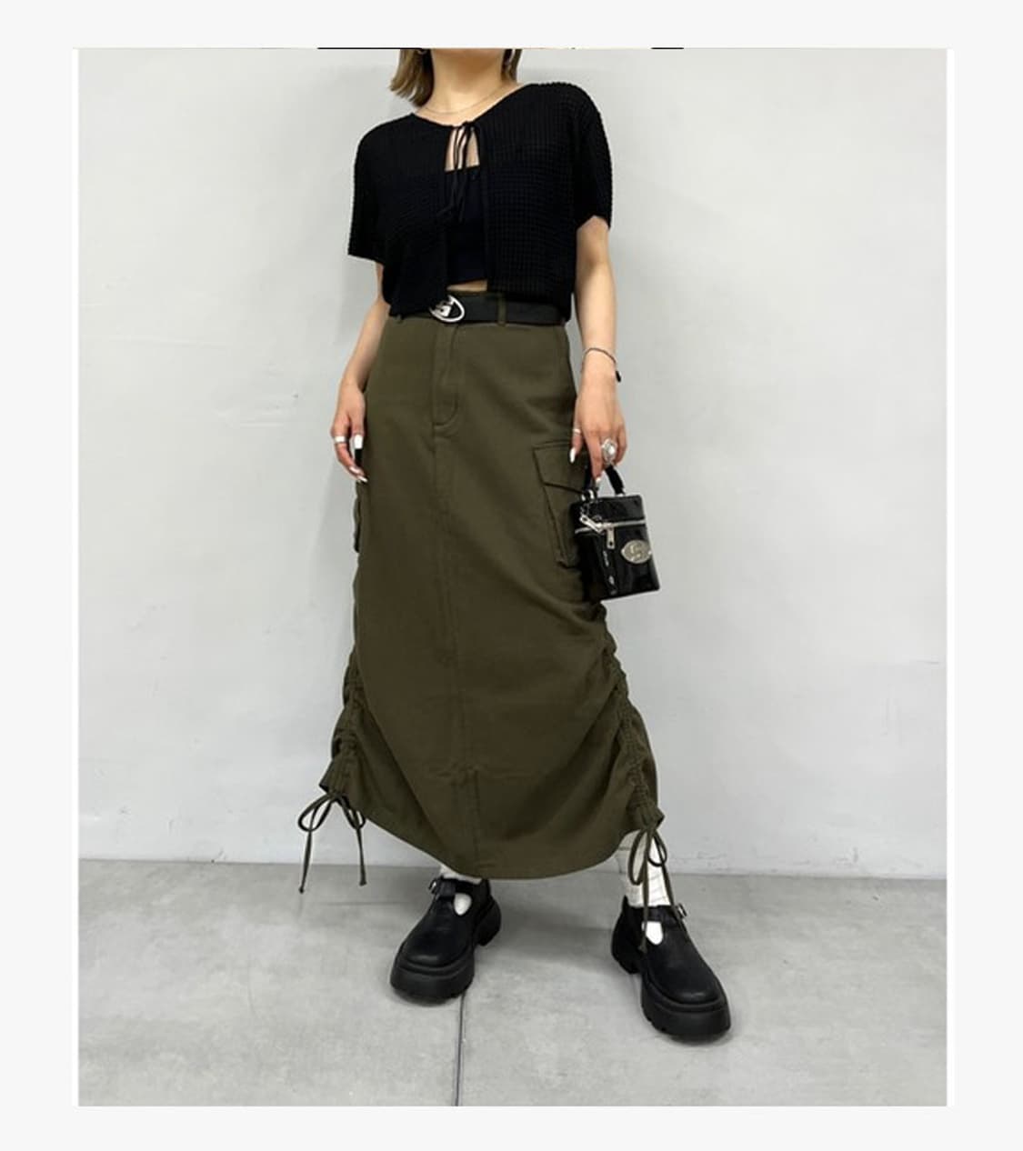 WHO’S WHO GALLERY - SHIRRING CARGO SKIRT 상품이미지2