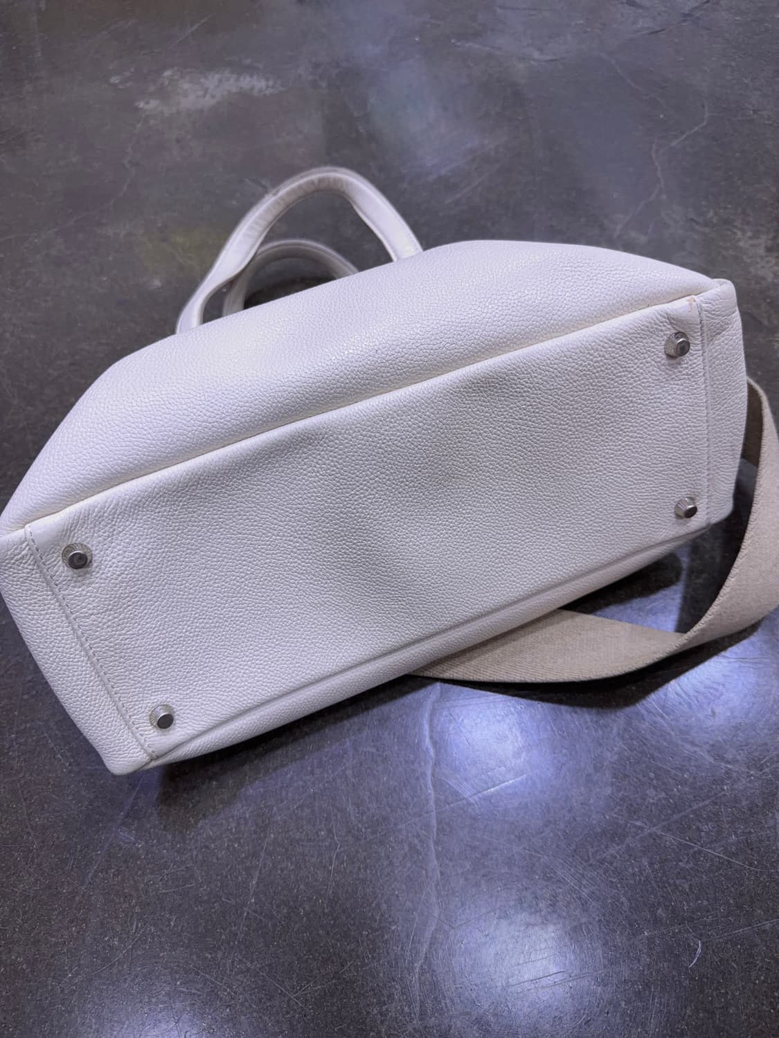 분크 토크 토트백 화이트 S 스트랩 상품이미지7