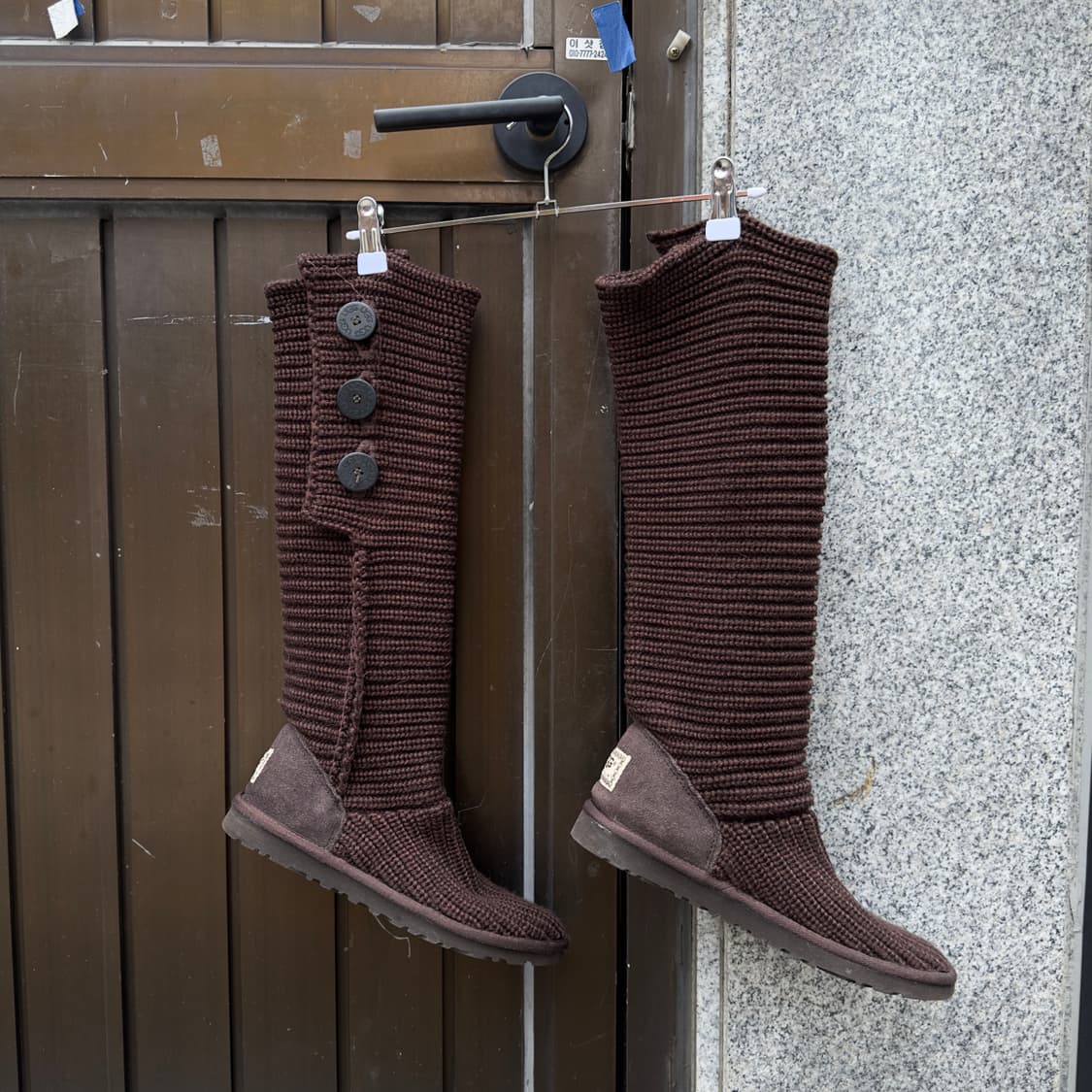 2000s Y2K 니트 카디 어그 부츠 상품이미지3