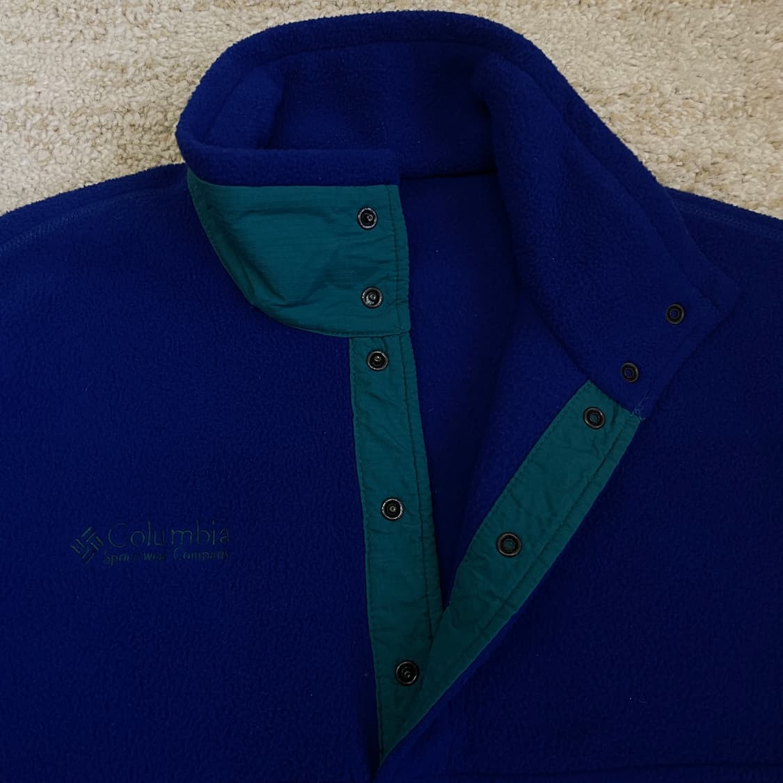 [M] 90s 컬럼비아 made USA 후리스 풀오버 플리스 신칠라 상품이미지4