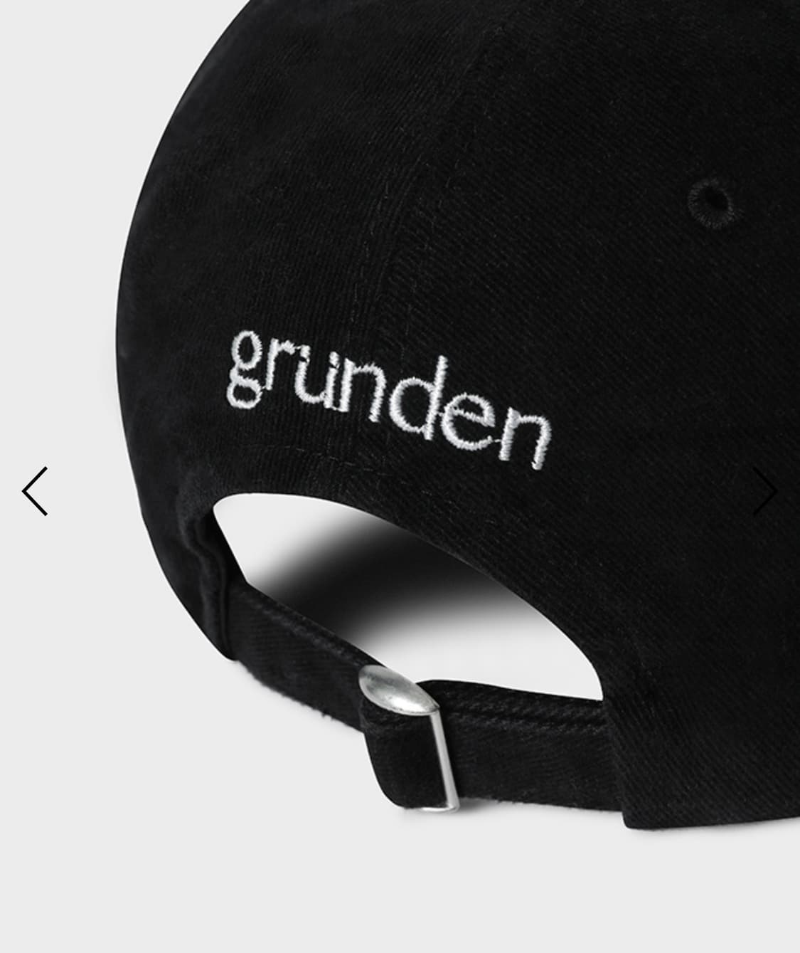 Grunden VINTAGE LOGO CAP (WASHED BLACK) 상품이미지5
