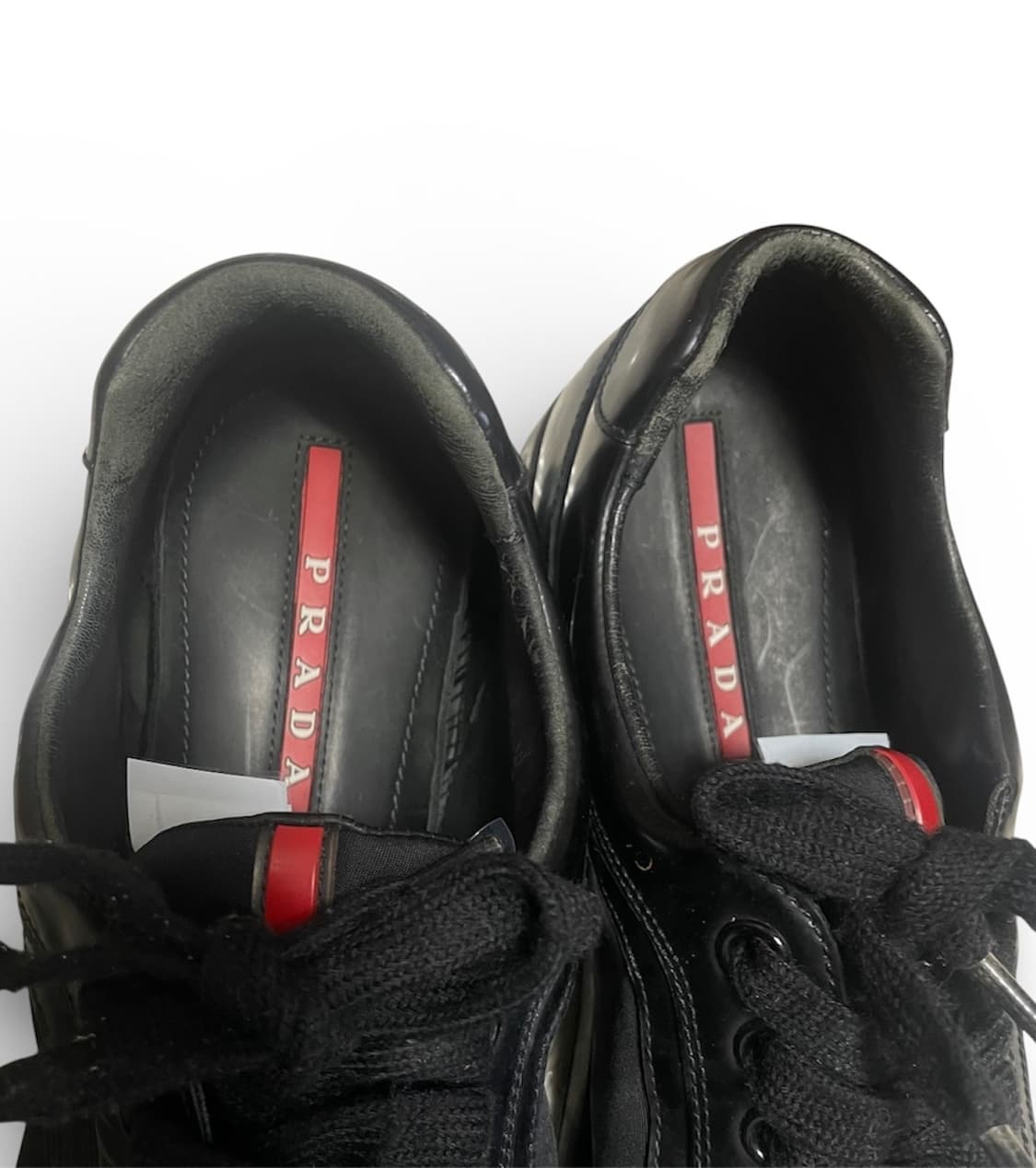 275) 프라다 스포츠 레더 나일론 가죽 스니커즈 상품이미지3