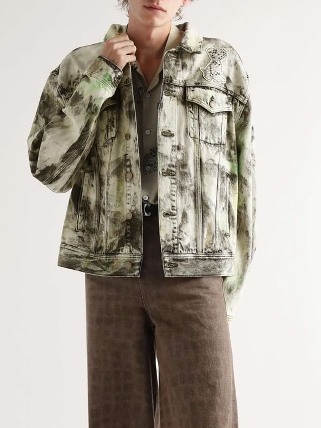 [NCT 착용] 셀린느 22ss 크리스탈 퍼피 데님 자켓 상품이미지1