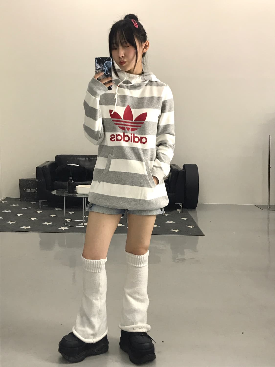 Adidas Kitsch Striped Hoodies 상품이미지2
