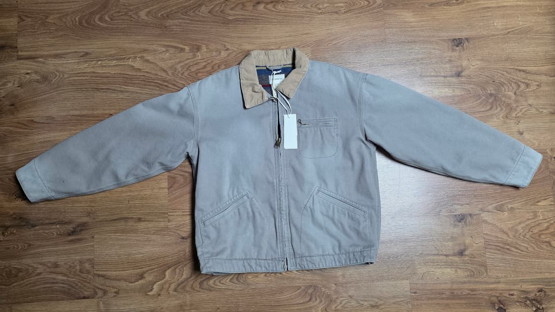 카키스 디스트레스드 덕자켓 그레이 L 상품이미지2