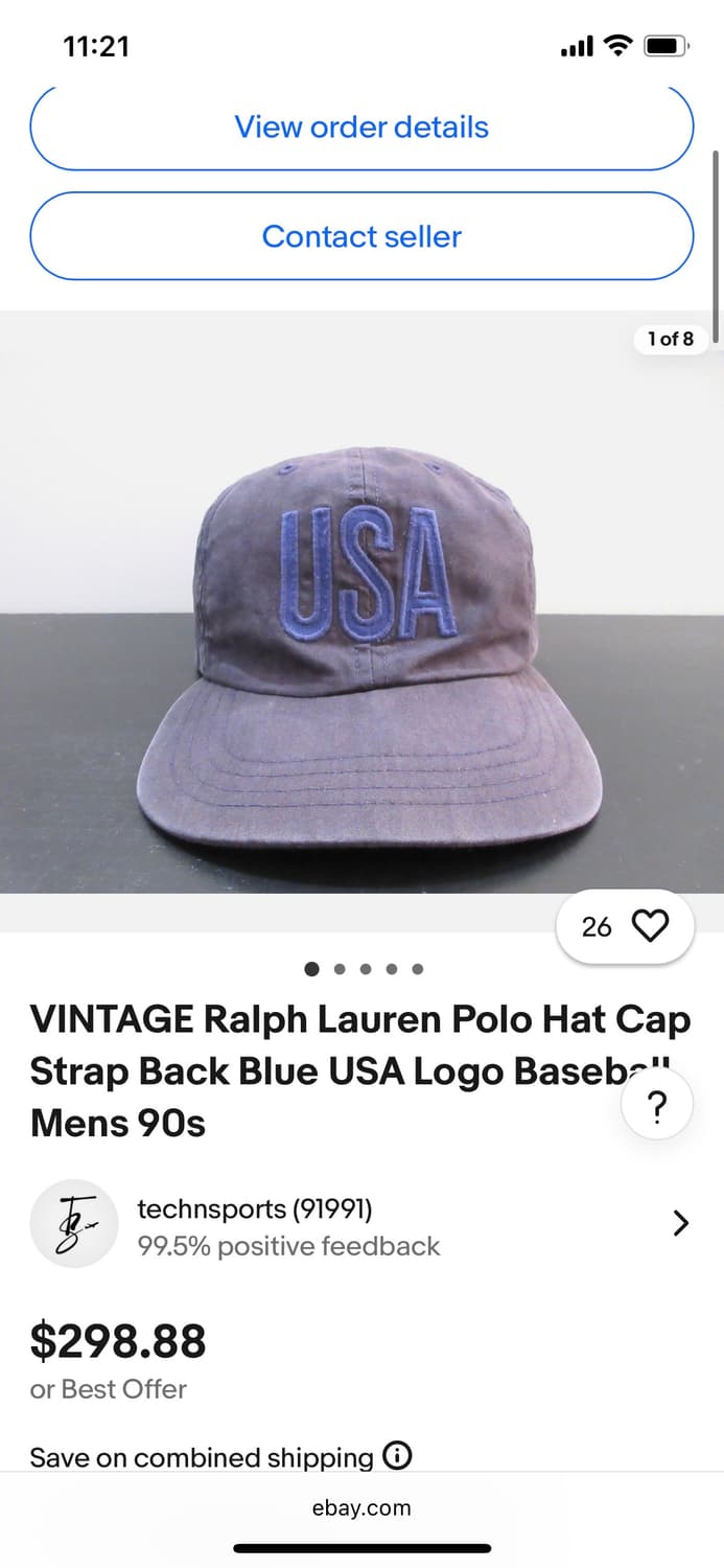 빈티지 폴로 스포츠 볼캡(mjbypp착용) 상품이미지1