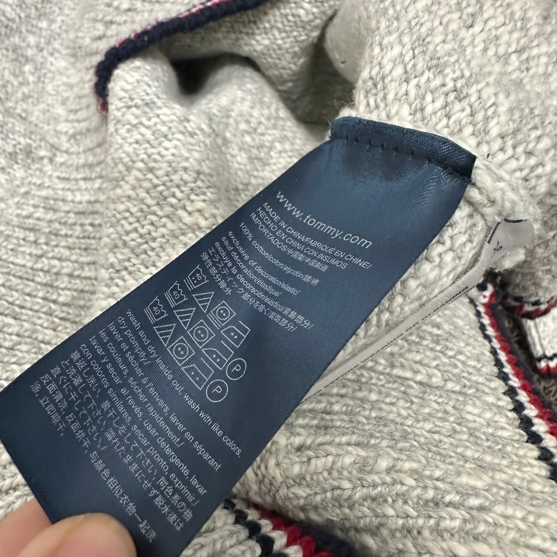 타미힐피거 스웨터 니트 그레이 S 상품이미지8