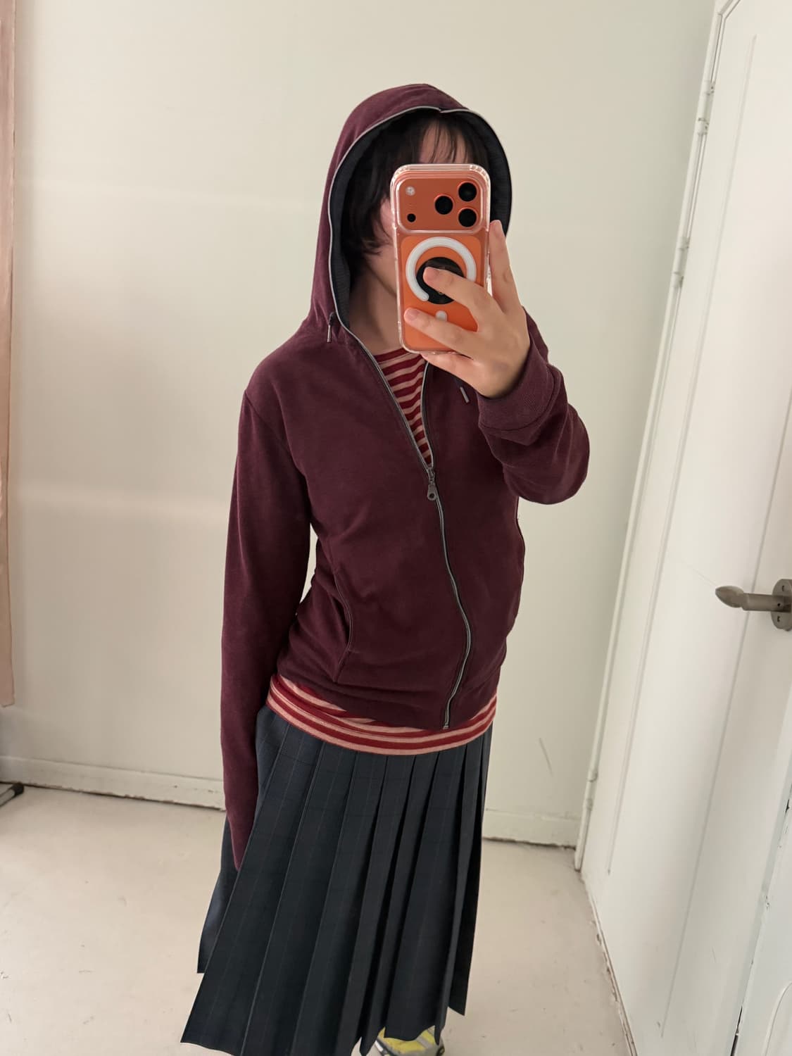 일본빈티지 Nota bene 하이넥 후드집업 상품이미지4