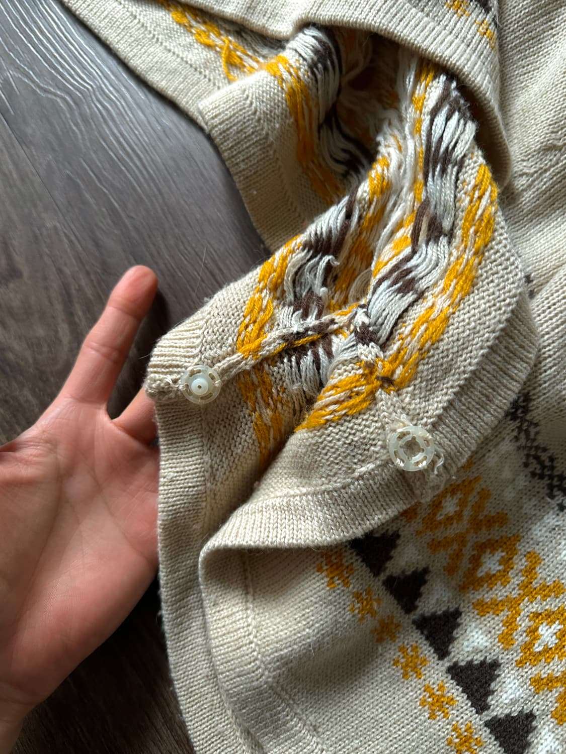 Cosnoodle 에스니컬 후드 케이프 상품이미지10