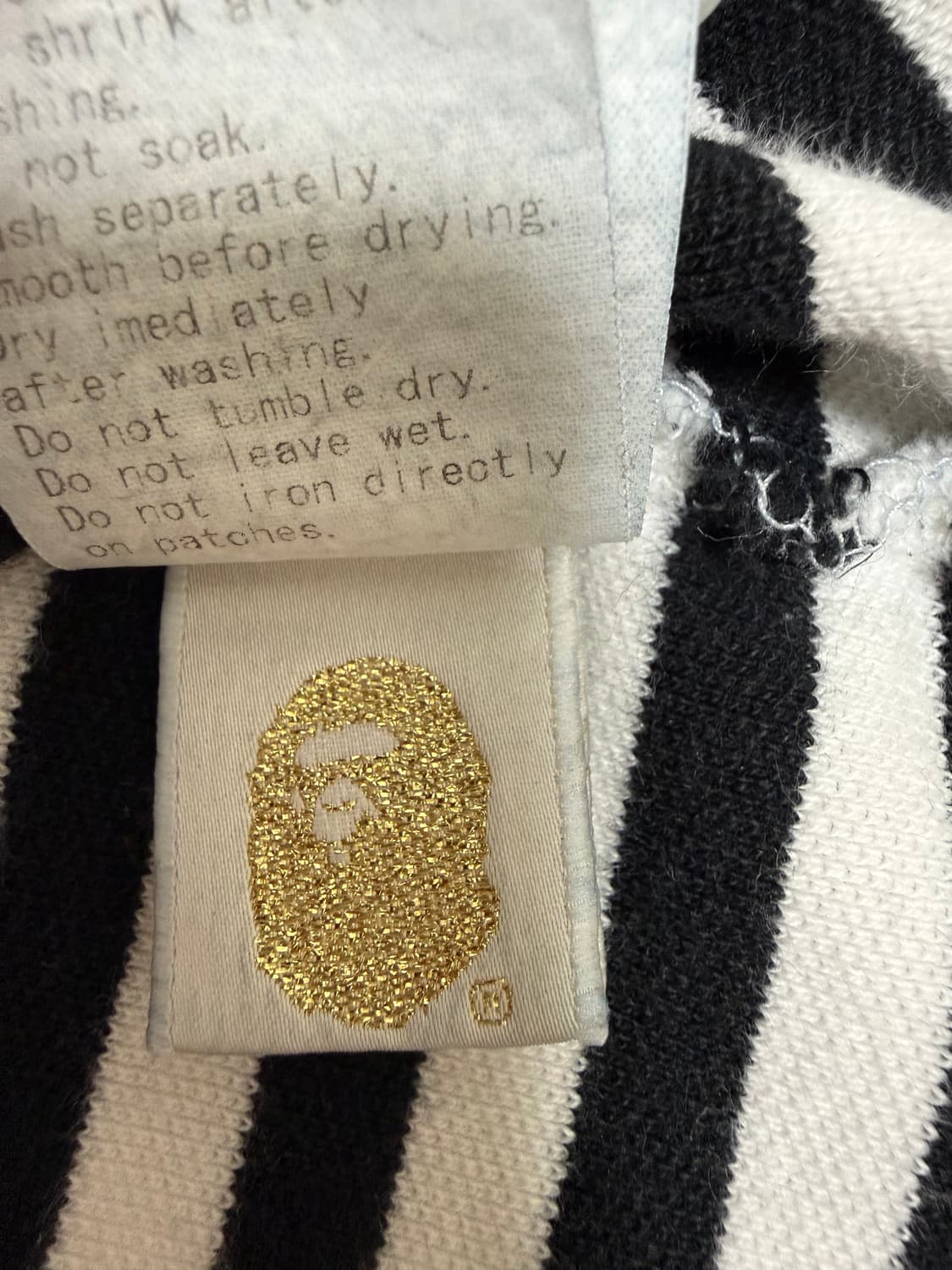 베이프 bape 스트라이프 카라티 상품이미지8