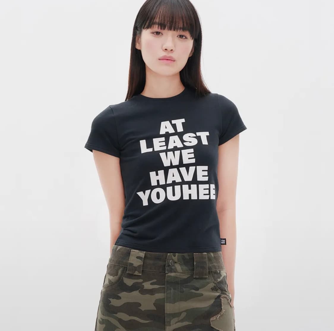 유희 LETTERING T-SHIRT BLACK 상품이미지1