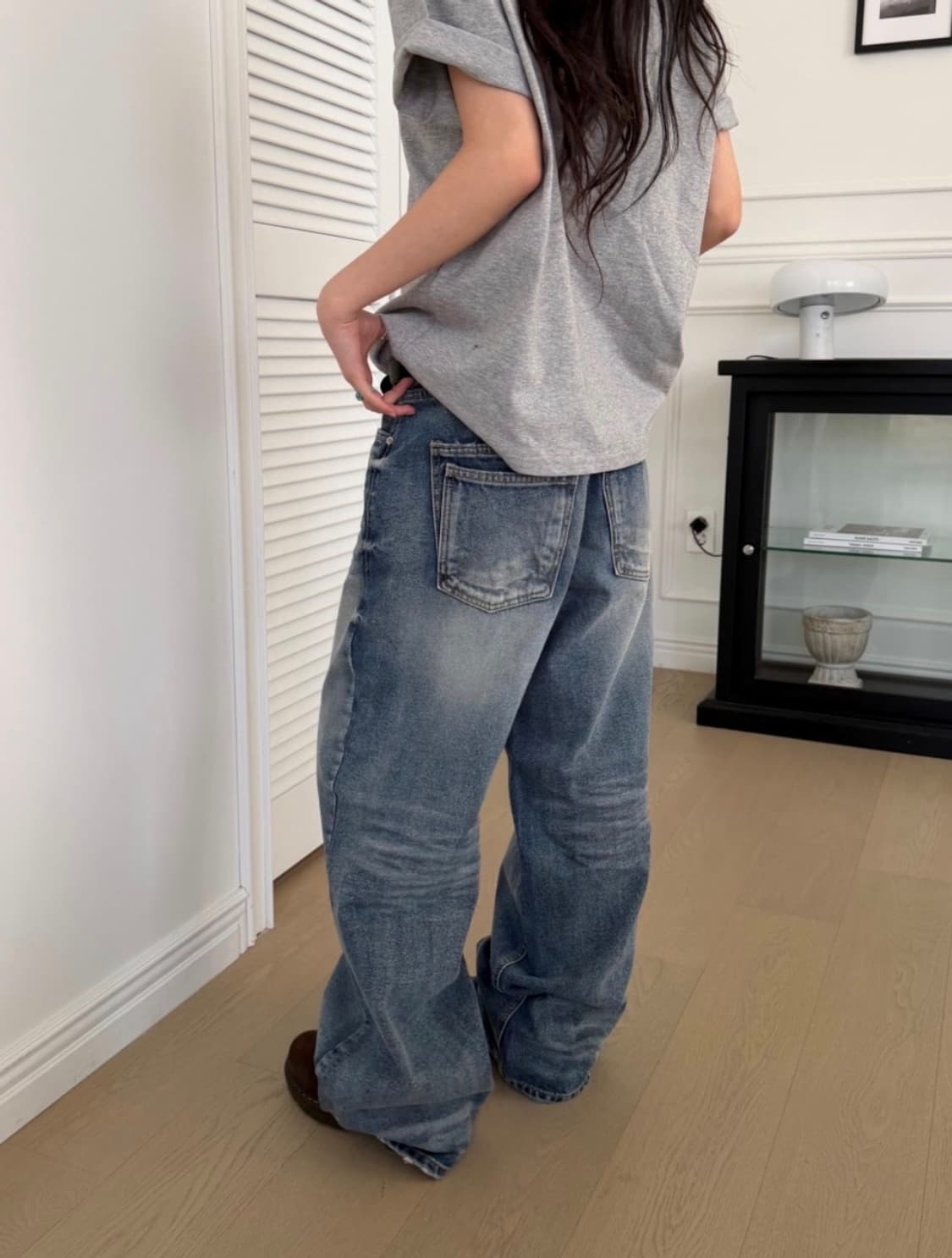 아카이브류 더블 백포켓 빈티지 데님 상품이미지1