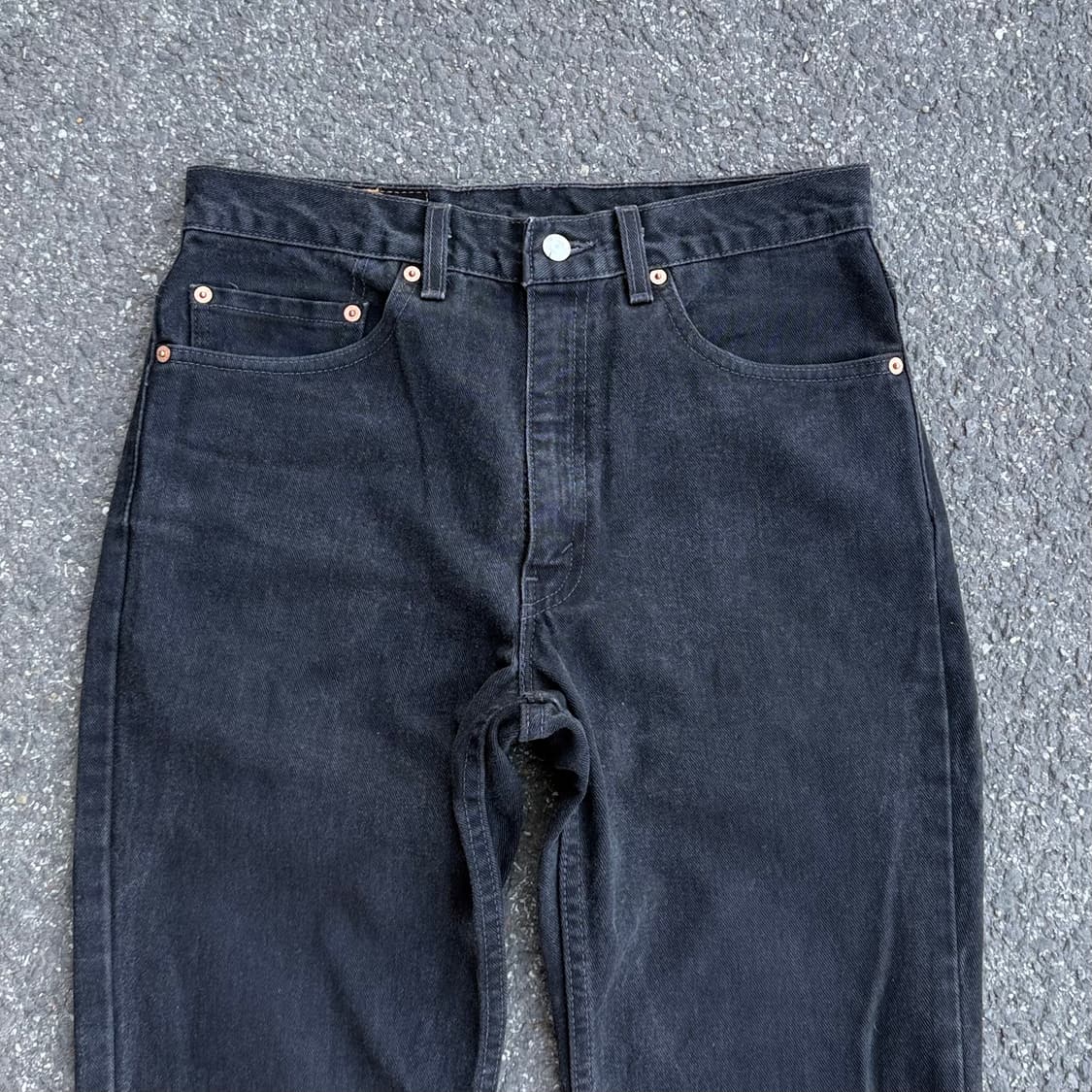 01년 USA 빈티지 리바이스 517 부츠컷 블랙 흑청 상품이미지2