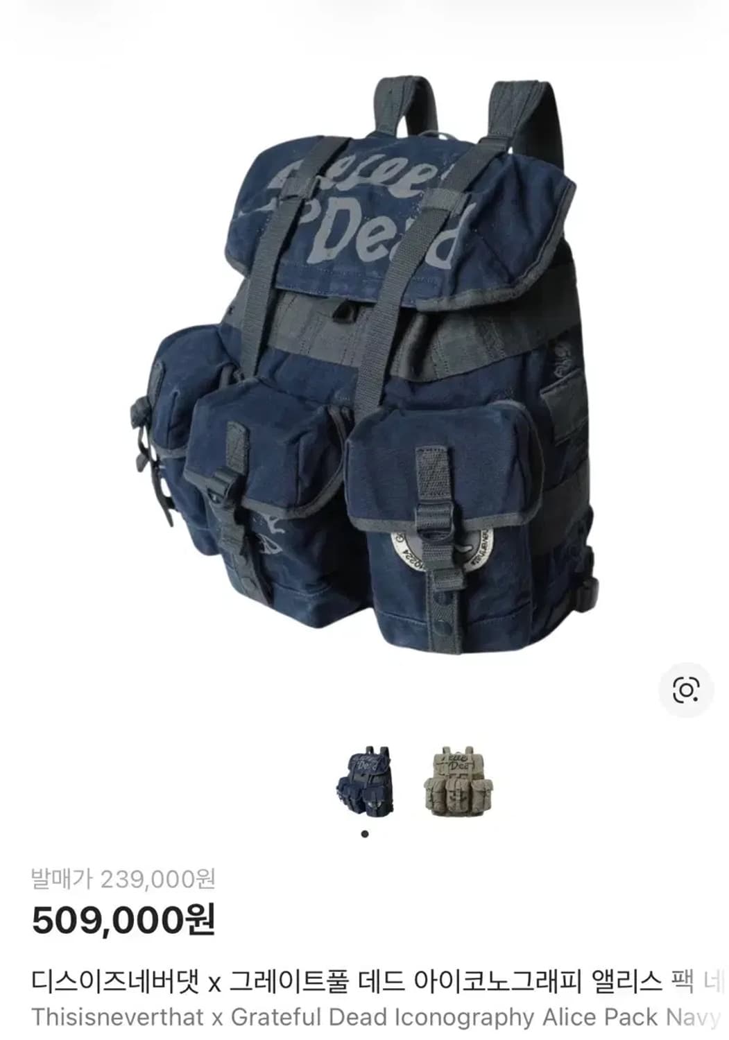 디스이즈네버댓 그레이트풀데드 가방 상품이미지1