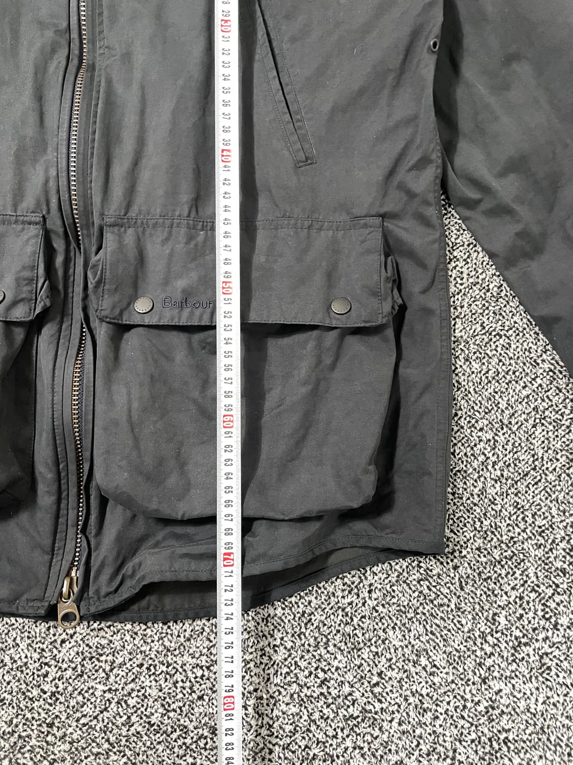 빈티지9. Barbour 바버 비데일 빈티지 왁스 자켓 차콜 점퍼 상품이미지7