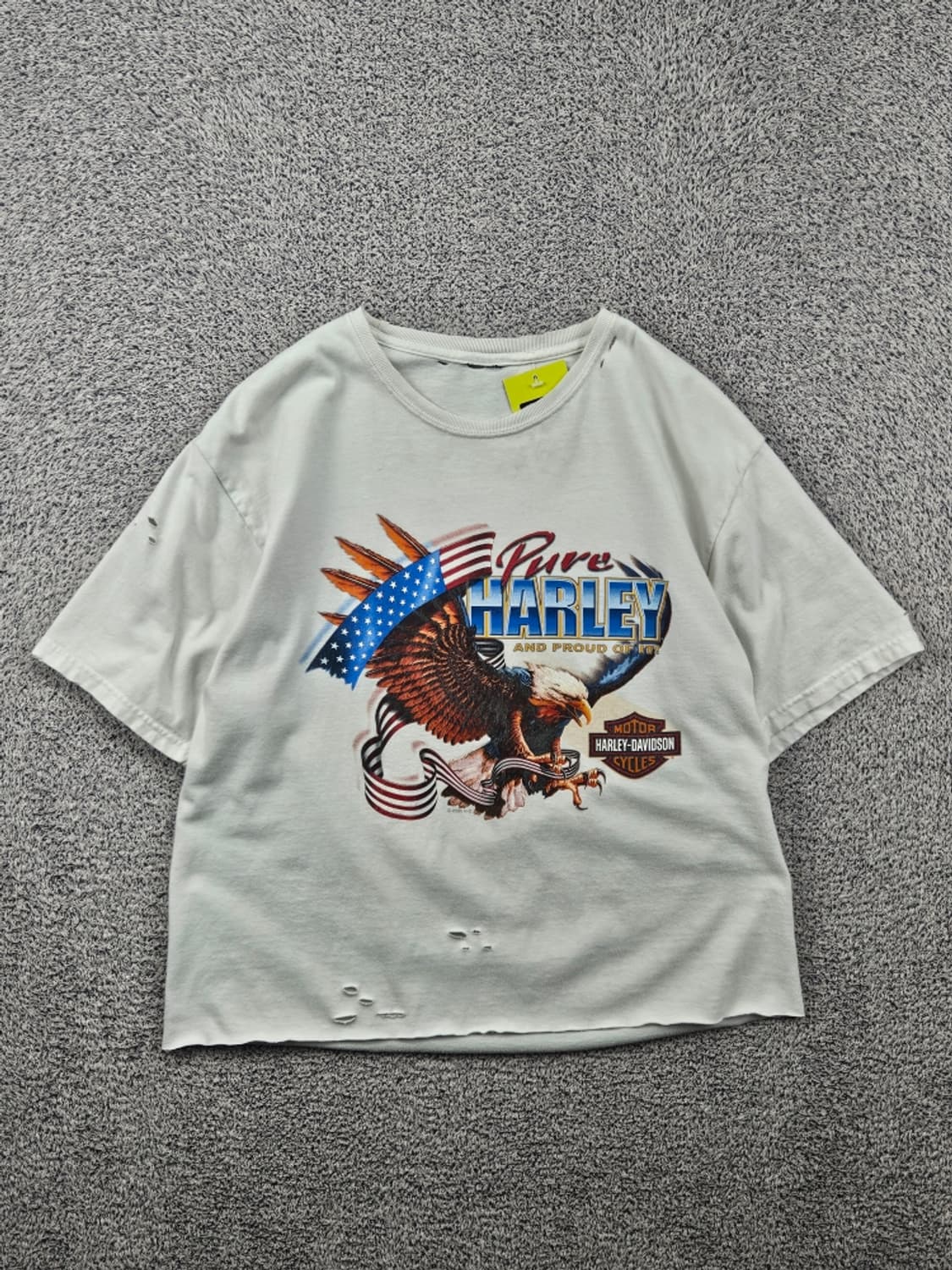 2005 할리데이비슨 빈티지 반팔 티셔츠 (S추정) / 11793 상품이미지1