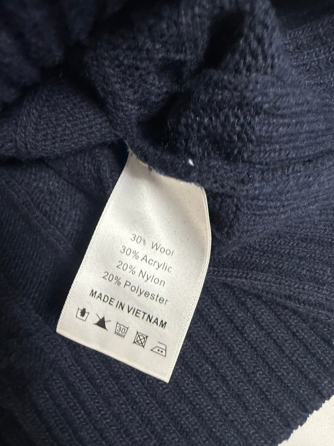 POLO Ralph Lauren Navy Cable Knit (XXL) 상품이미지5