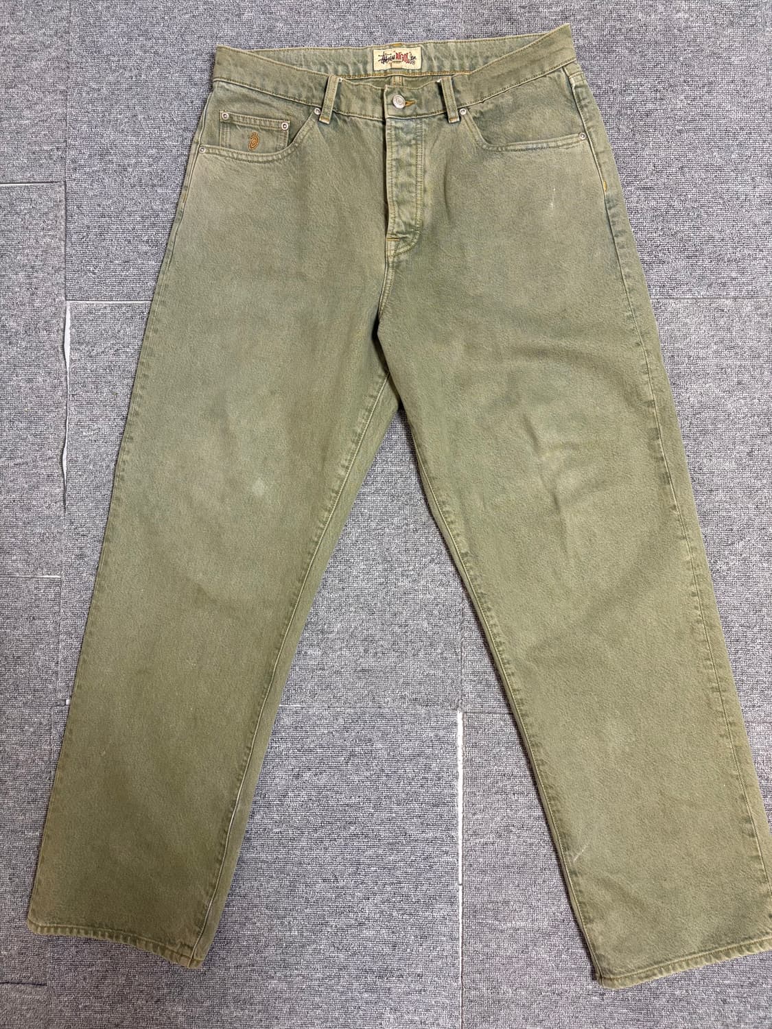 Stussy big ol jean faded army 32 상품이미지4