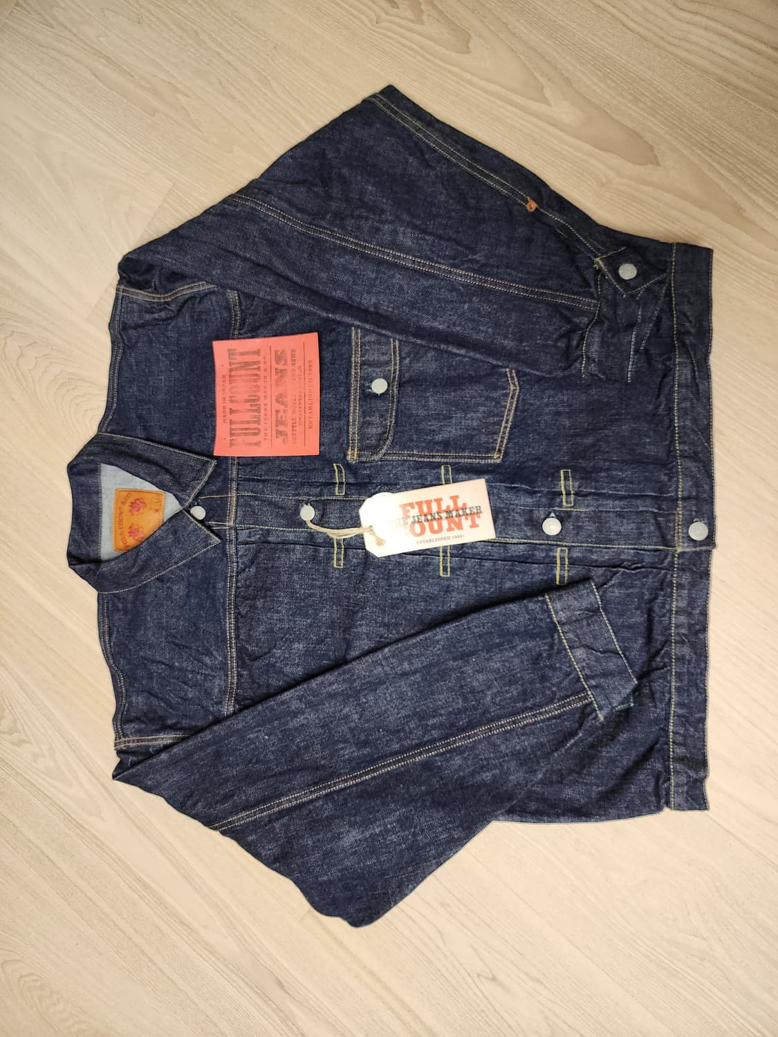 (46/105~110)(새상품)풀카운트 2107w 데님자켓 상품이미지1