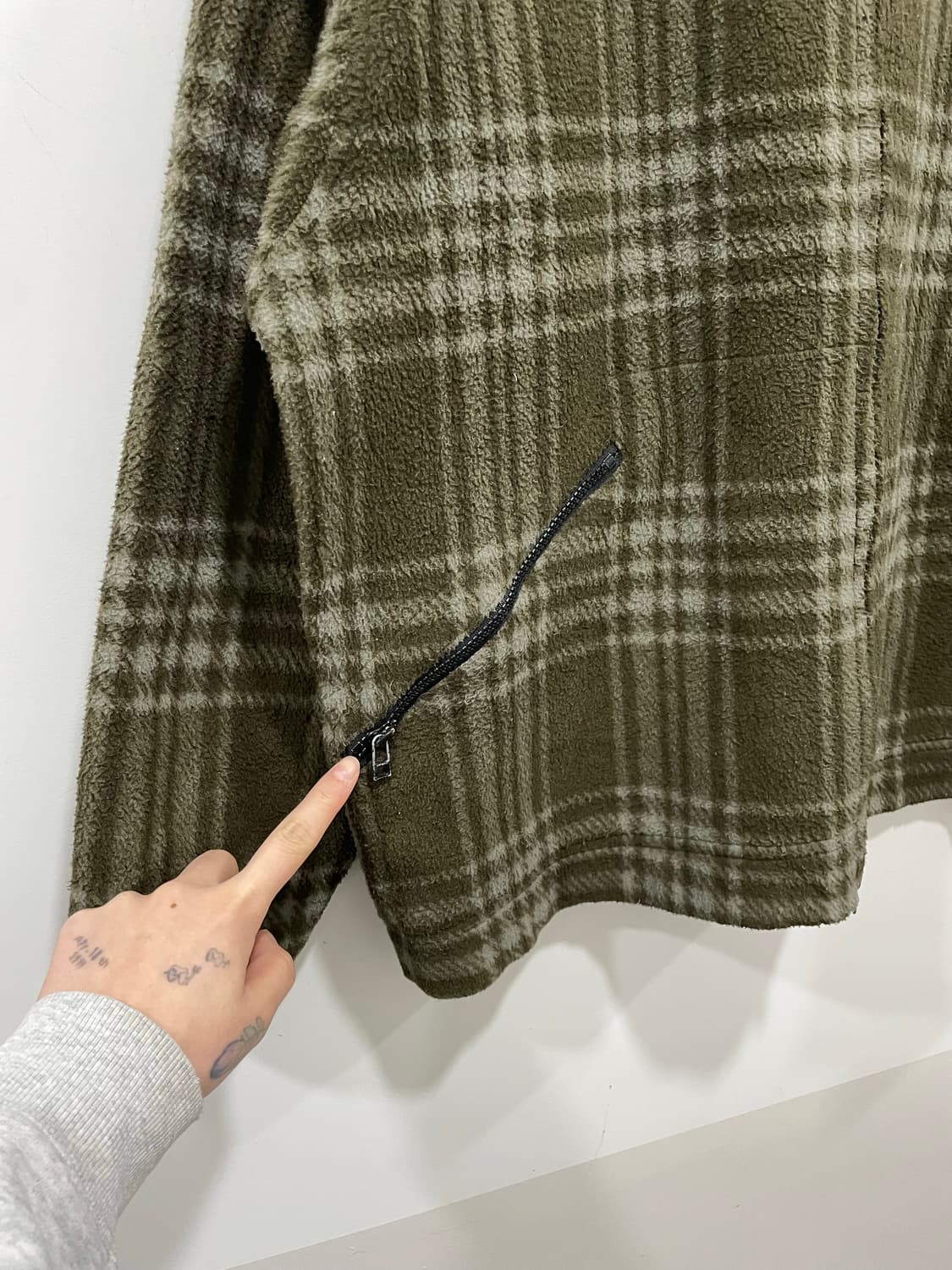 90‘s Columbia 컬럼비아 타탄체크 2way 플리스 자켓 상품이미지9