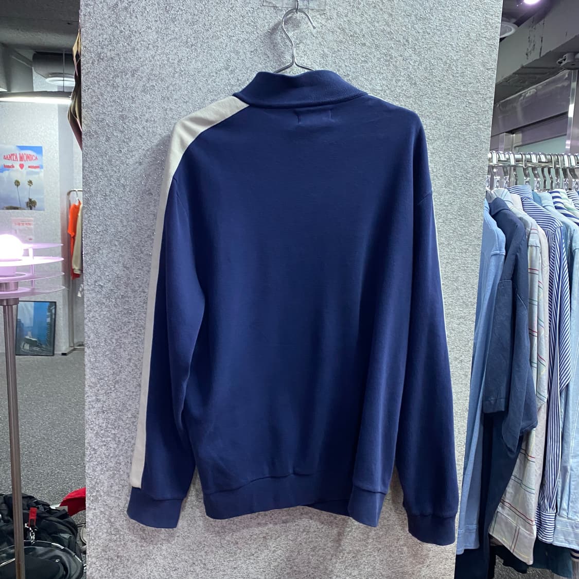 폴로랄프로렌 포니로고 네이비 하프집업 스웻셔츠 B3987 상품이미지4
