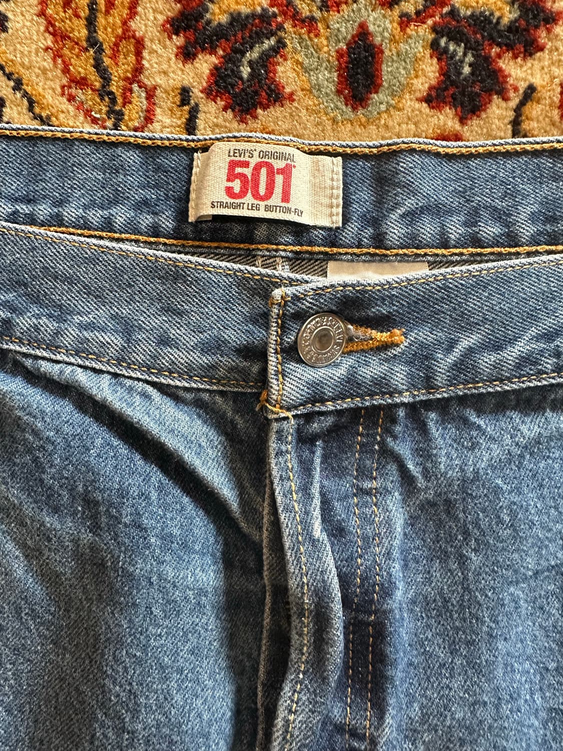 00s 리바이스 501 와이드 크롭데님 팬츠 (W48) 상품이미지2