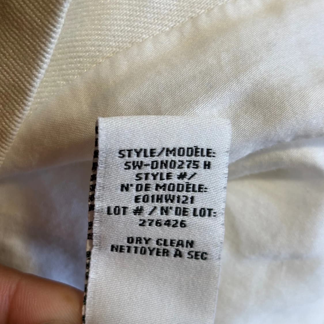 헬무트 랭 화이트 데님 모토 재킷 상품이미지4