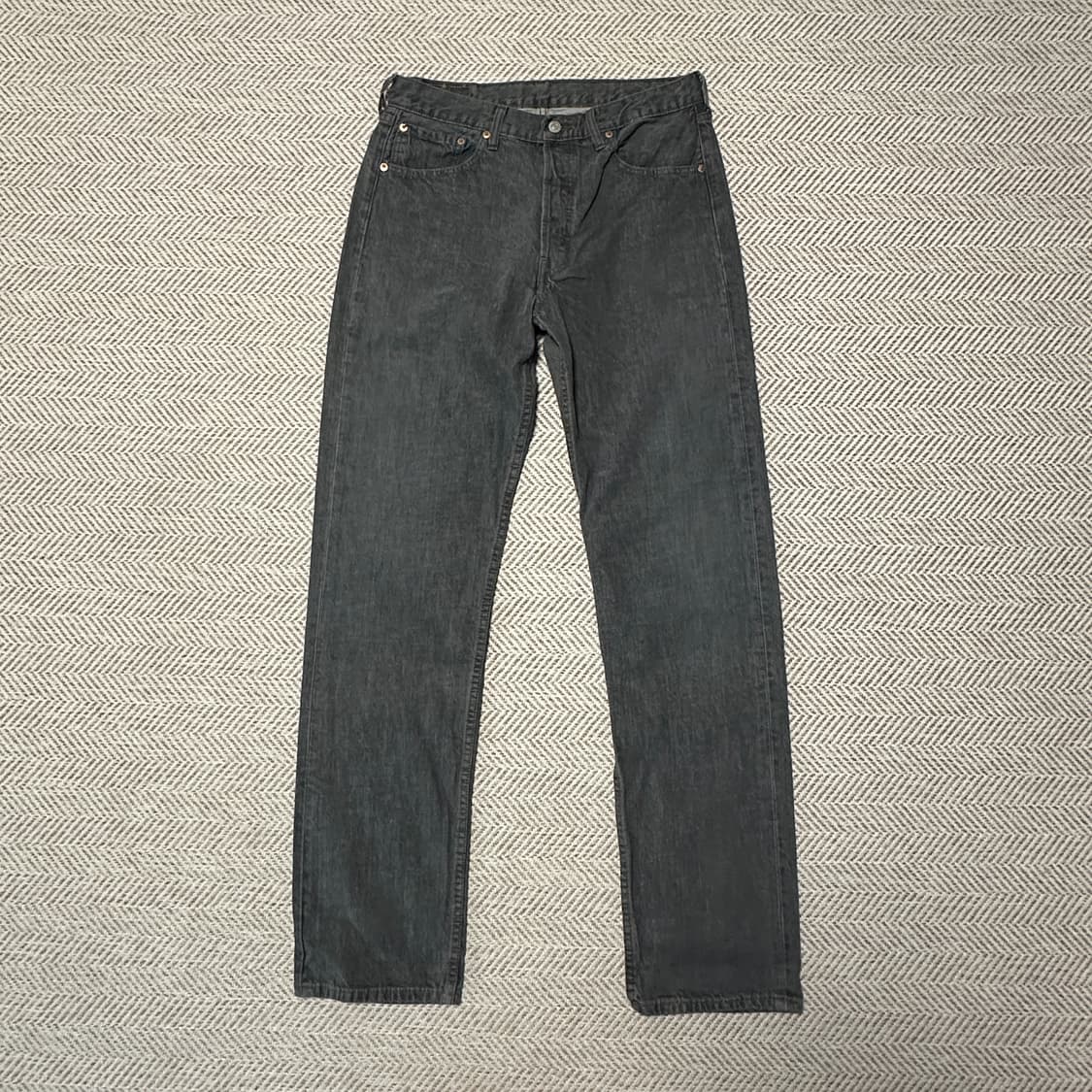 LEVI'S 501 washed black denim pants 상품이미지1