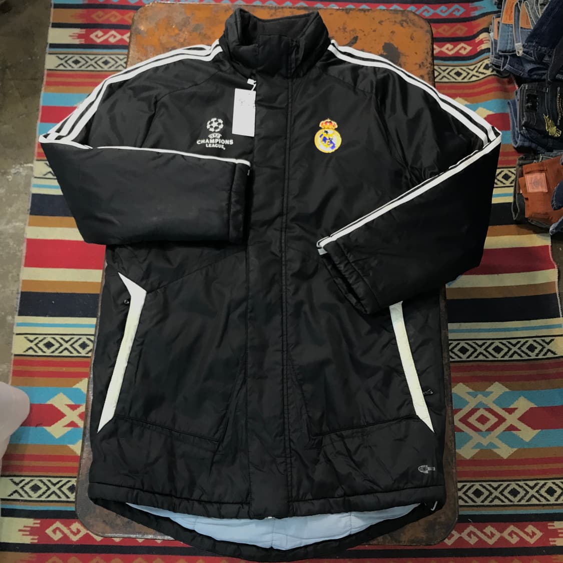 아디다스 레알 마드리드 블랙 점퍼 남성 105 110 사이즈 상품이미지1