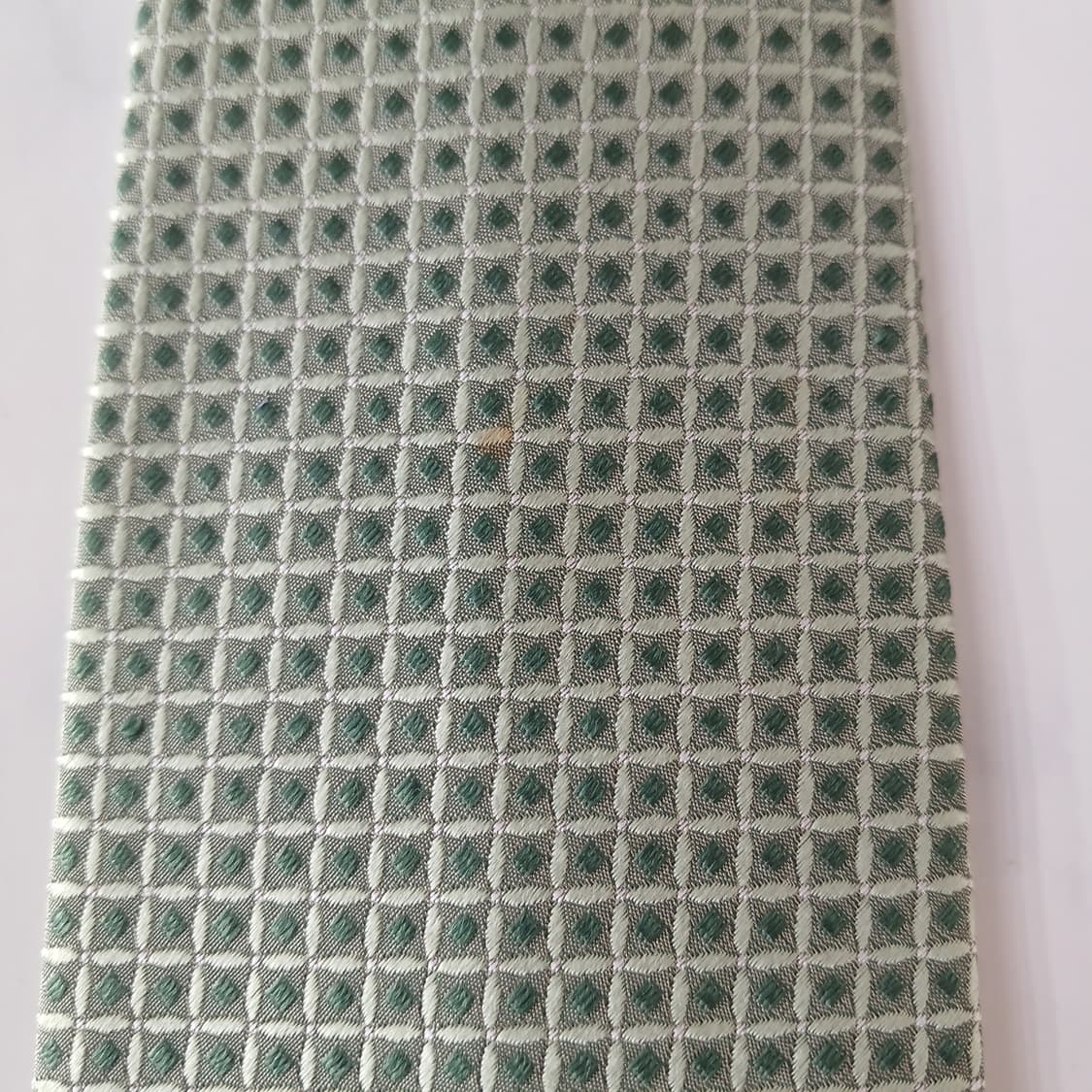 D’URBAN 더반 실크 그린 패턴 넥타이 9.3cm A등급 a19671 상품이미지7