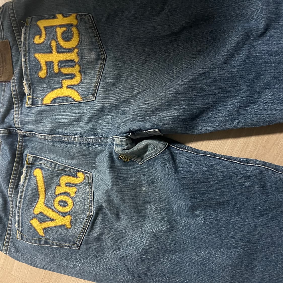 백판 맛있는 본더치 데님팬츠 맛도리 빈티지 빅사이즈 상품이미지2