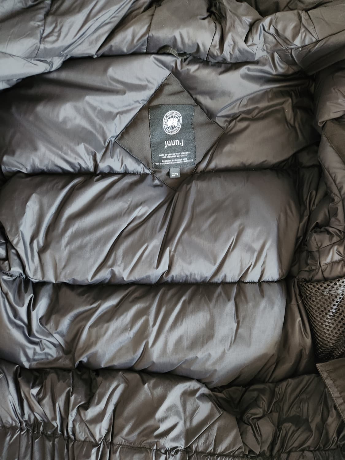 준지x캐나다구스 스노우 만트라 블랙 xs 상품이미지4