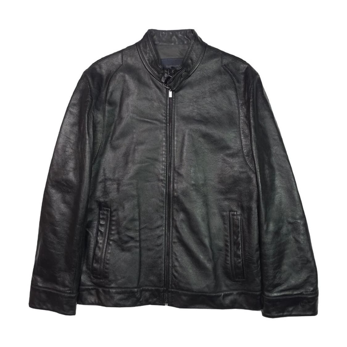 Rothschild Italy 블랙 양가죽 집업 자켓 M 상품이미지1