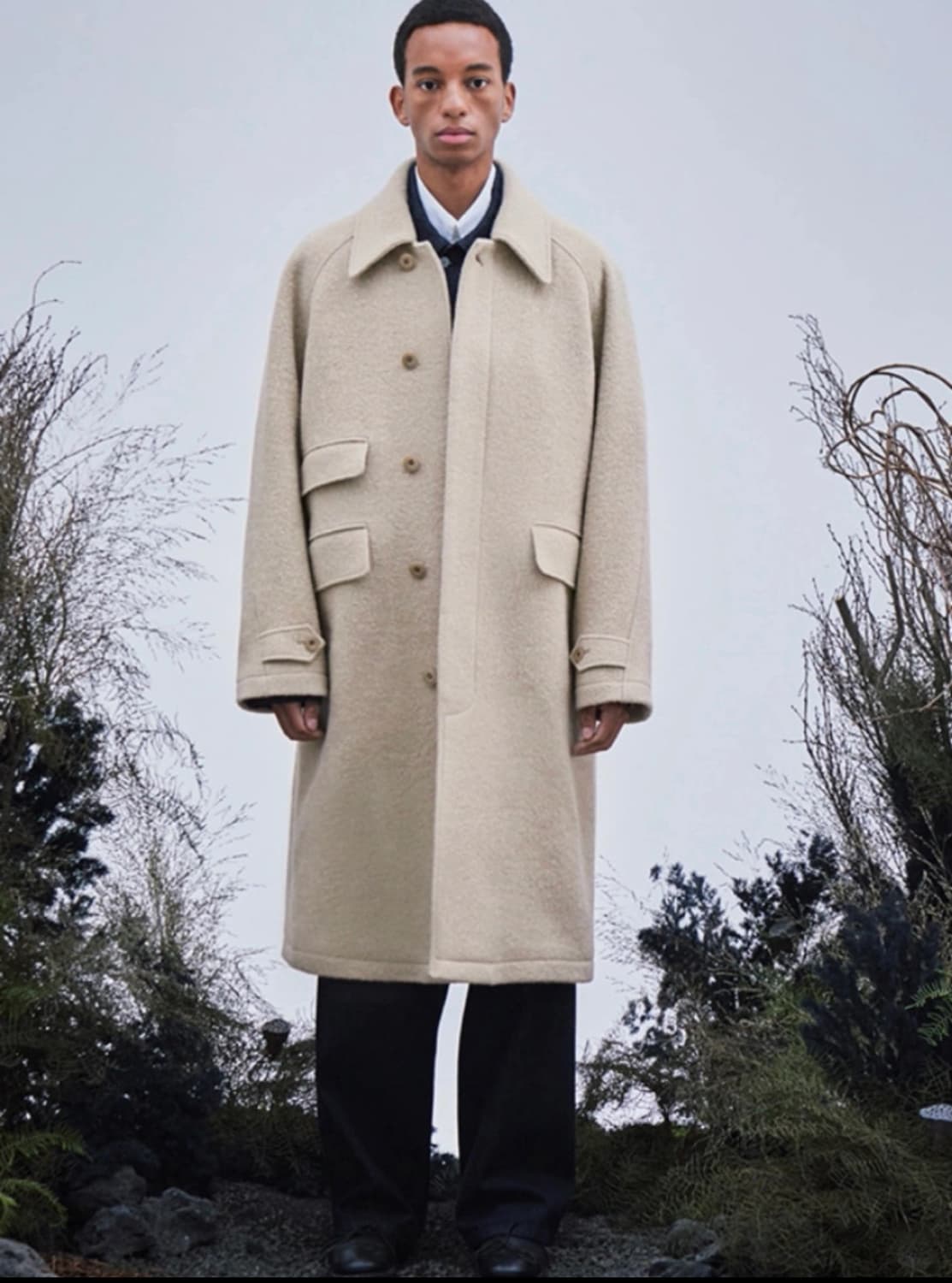 로드존그레이 알파카 코트 상품이미지2