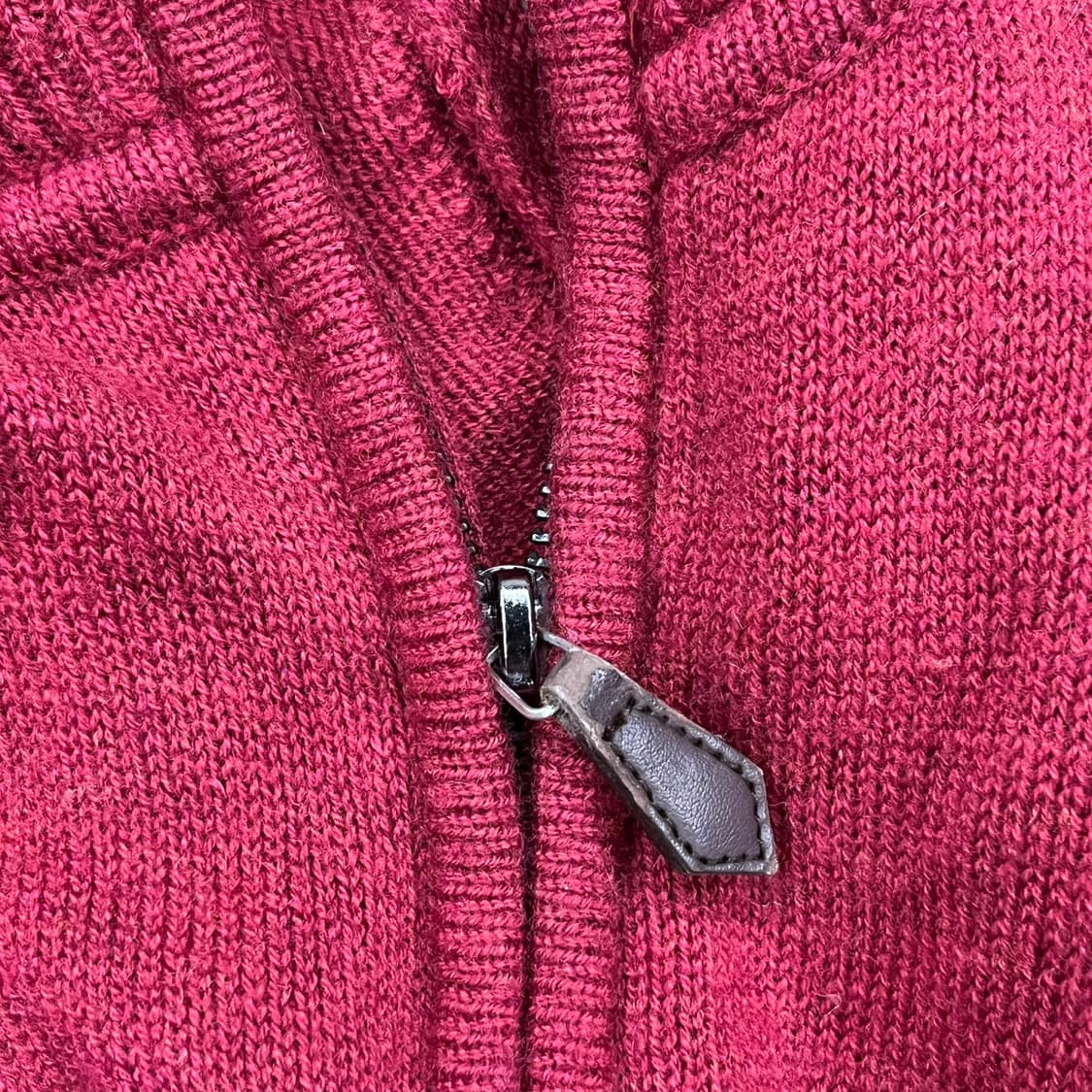 타미힐피거 버건디 레드 니트 집업  상품이미지7