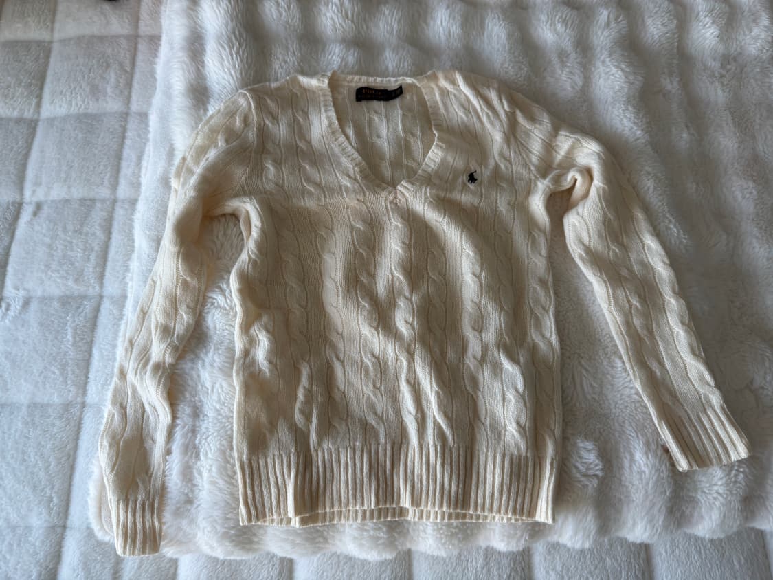 폴로랄프로렌 캐시미어 여성용 브이넥 니트 상품이미지2