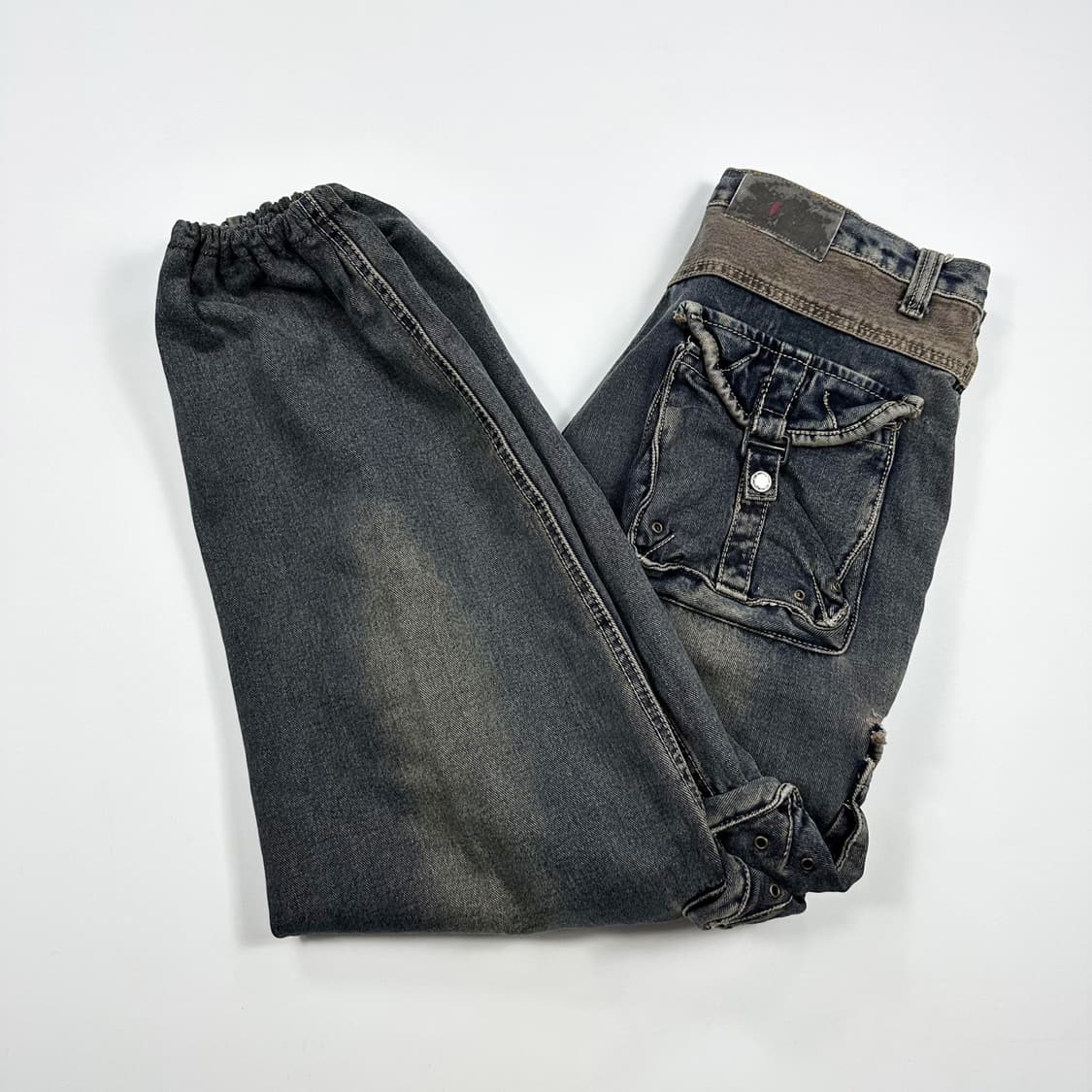 VTG 빈티지 포켓 데님 카고 조거팬츠 (34인치) 상품이미지2