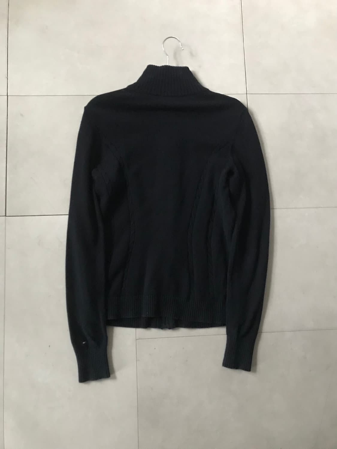 타미힐피거 네이비 딱붙핏 니트집업 상품이미지10