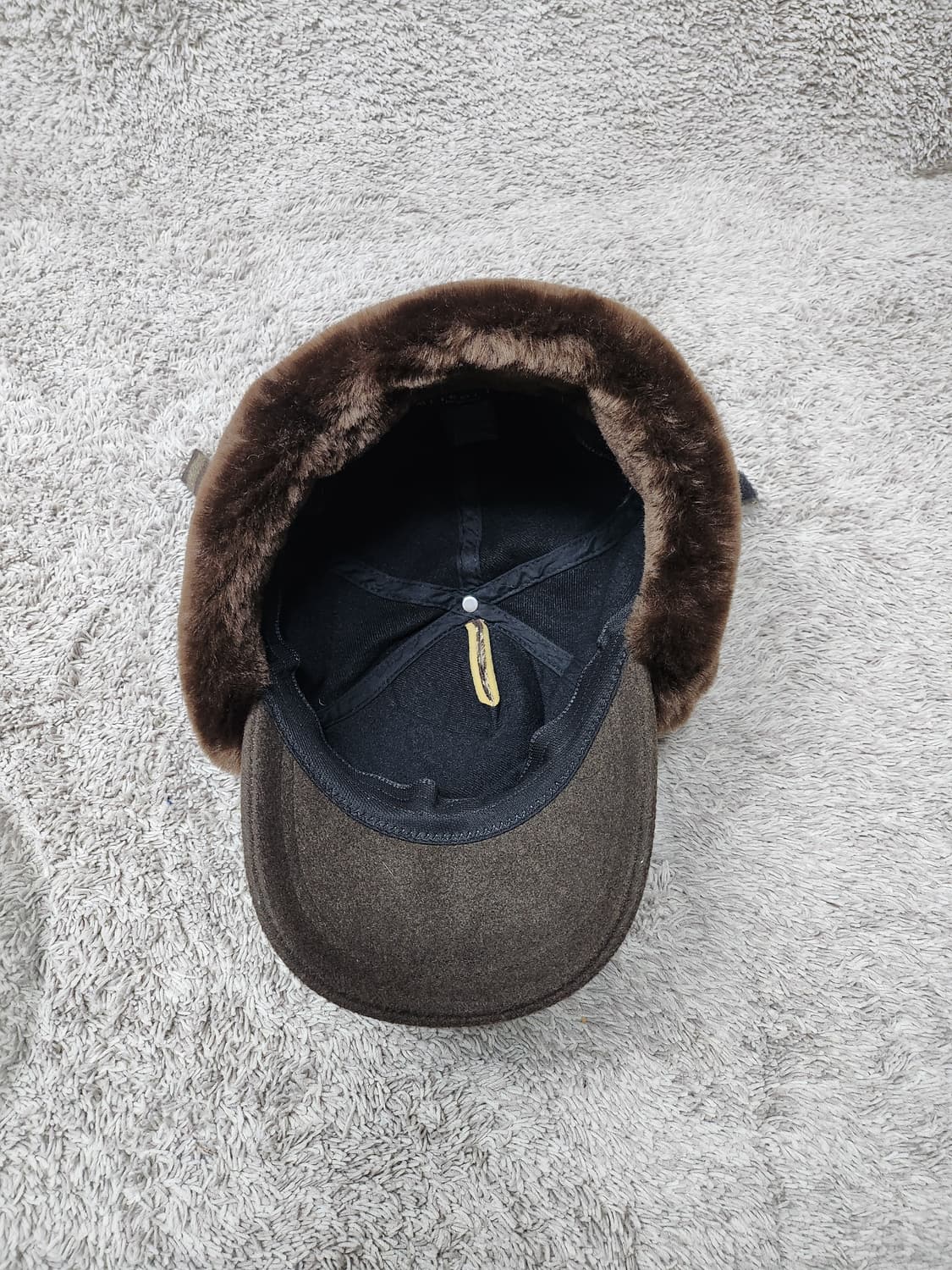 메트로시티 체크 귀달이 모자 새제품급 상품이미지6