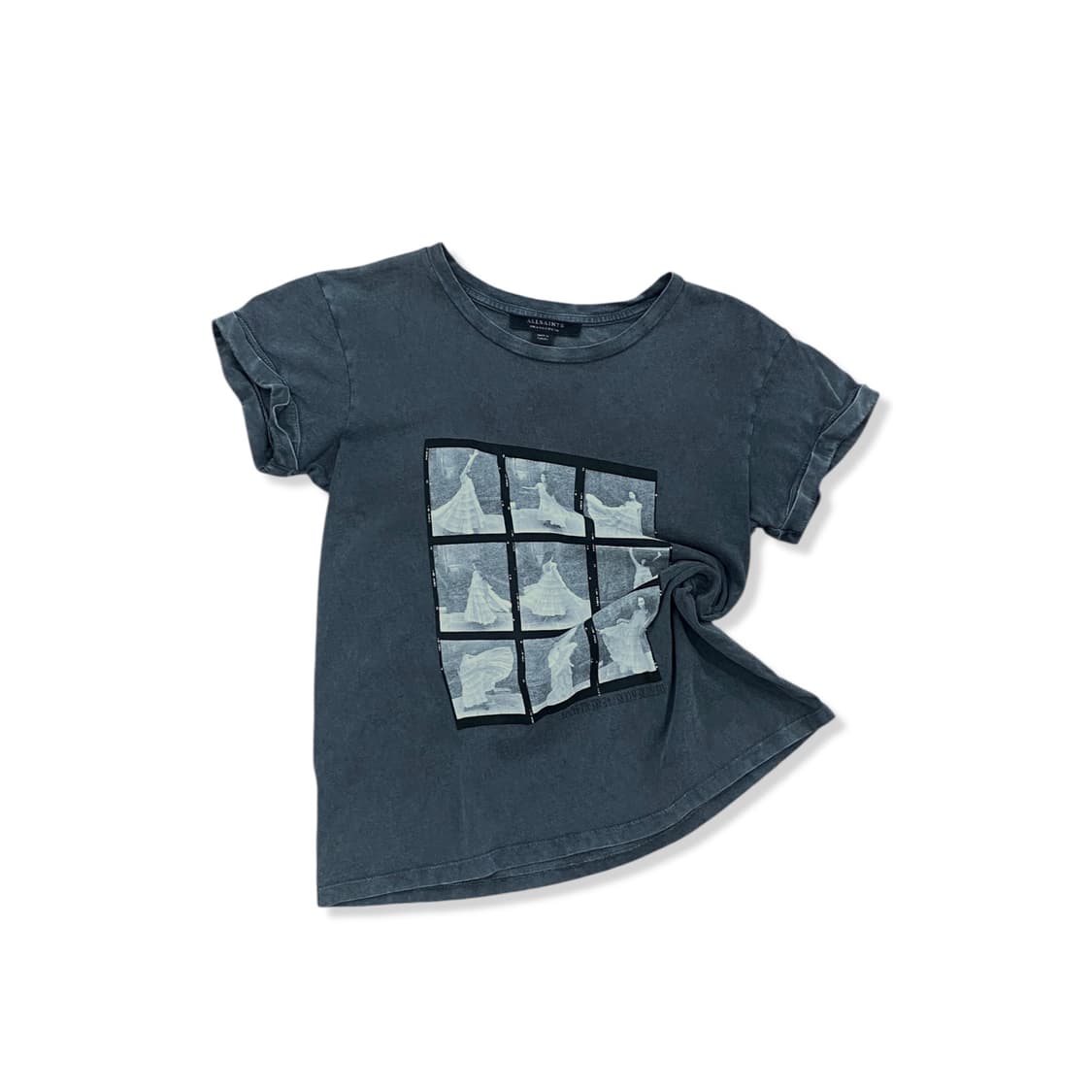 AllSaints, Ballet Charcoal Cotton Tshirt 상품이미지1