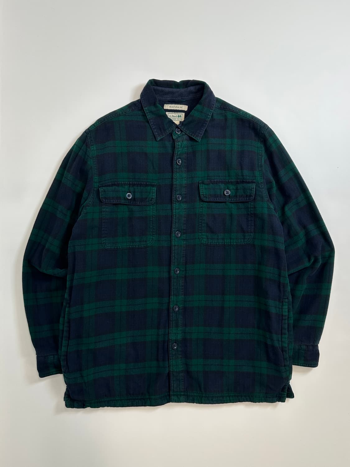 LL bean 엘엘빈 플란넬 체크 플리스 셔츠  상품이미지1