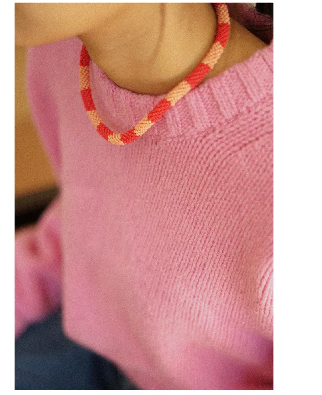 sousa 비즈 목걸이_체리 피치 상품이미지2