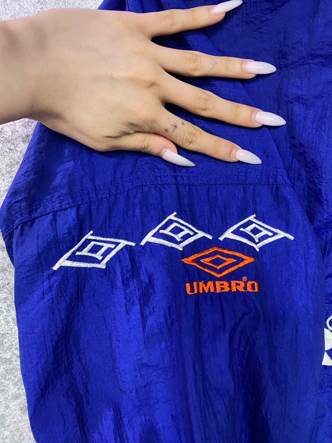 엄브로 90s 빈티지 반집업 후드 아노락 자켓B5004 상품이미지6